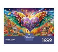 Ailes de cœur Fantasy Puzzle 1000 PiècesAnge Coeur pour Experts Papier Recyclé Difficile sans Reflets Édition Limitée Qualité Premium 38x26cm/1000pcs