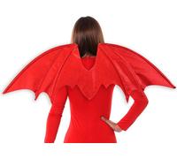 Ailes de démon scintillantes Accessoire de costume pour adulte rouge