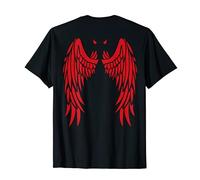 Ailes de diable et corne en rouge | Dos de chemise Demon T-Shirt