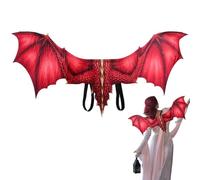 Ailes De Dragon Non-Tissées Pour Adultes Avec Bretelles Élastiques | Tenue D'Halloween Polyvalente En Tissu Non Tissé Solide Avec Bretelles Confortables Pour Adolescents Et Adultes