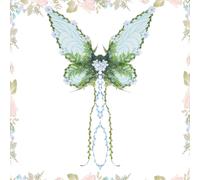 Ailes de fadda - Ailes de Papillons avec Fleurs et Feuilles 3D | Accessoire de Costume pour et Femmes, Cosplay, Festival, Halloween, Photographie, Jeu de rôle, fête, Carnaval