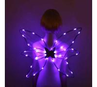 Ailes de fée à LED, Ailes Lumineuses à Del, Costume de Marraine de fée, Halloween, lumières de Cosplay pour Halloween, Cosplay, fêtes de Vacances, Papillon pour