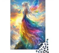 Ailes de fée Arc-en-Ciel Puzzle Adulte 1000 Pièces Classique Qualité Supérieure Jeu Éducatif Défi Cadeau Femme Homme 52x38cm/1000pcs