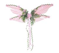 Ailes De Fée De La Forêt D'Halloween Pour Femmes Et Filles Ailes De Papillon Créatives Avec Fleurs Et Feuilles 3D, A-iles De Papillon De Fée Des Fleurs Pour Filles, Motif De Feuille De Vigne Florale
