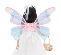 Ailes de fée électriques pour filles - Costume de papillon mobile étincelant, accessoire de princesse pour cosplay | Ailes lumineuses - Tenue de fée à mouvement musical pour enfants de 4 ans et plus