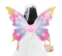 Ailes de fée électriques pour filles - Costume de papillon mobile étincelant, accessoire de princesse pour cosplay | Ailes lumineuses - Tenue de fée à mouvement musical pour de 4 ans et plus
