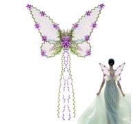 Ailes de fée pour adultes - Costume de fée avec branches et feuilles | Décorations festives pour spectacles de maquillage cosplay, jardin de fête de fierté | Accessoires Halloween Carnaval Nymphe