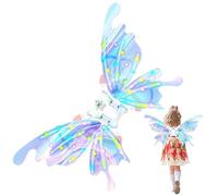 Ailes de fée pour Chiens | Accessoires de Costume électrique Lumineux avec lumière LED, Ailes de Papillon pour, pour Maquillage, fête, scène, Cosplay, fête, Festival, Parc, extérieur