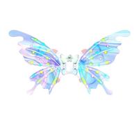 Ailes de fée pour chiens, avec lumière LED électrique lumineuse, costume de papillon pour filles, pour maquillage, fête, spectacle, cosplay, fête, festival, parc, extérieur, intérieur, vacances de