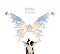 Ailes de fée pour chiens - Costume lumineux de Noël - Tenue de jeu de rôle électrique pour chien de grande et moyenne race, fête d'anniversaire, théâtre, bal masqué, événements | Pâques, carnaval