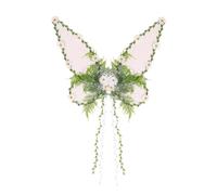 Ailes de fée pour femme, costume de mère nature, ailes de la forêt avec ailes de papillon Natu colorées, fleurs, feuilles et vignes,