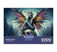 Ailes de fée Squelette 1000 Pièces Coffret Puzzle Puzzle Premium Carton Solide - Ultra Dur Couples, Top Noté, Cadeau Noël Parfait pour Tout Le Monde 38x26cm/1000pcs