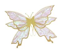 Ailes de fées scintillantes - Winegs Soutien de la compétence Girls Butterfly Winges Dress Up | Wiings évoque les ailes de fée blanche mystique | Costumes de fées ensemble pour les costumes sur le thè