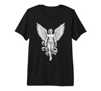 Ailes de Guerrier d'ange Masculin Art Classique de la mythologie T-Shirt Haut de Gamme