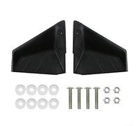 Ailes de guidage de moteur hors-bord Hydrofoil pour hors-bord et bateaux de pêche, 4-50 CV, plastique PP noir, 18 x 18 x 7,5 cm, 675 g/lot