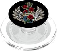 Ailes de Guitare Roses vieillies Rock and Roll Music PopSockets PopGrip pour MagSafe