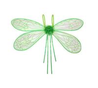 Ailes de libellules lumineuses pour elfes, cigales LED pour fête d'Halloween, elfes pour filles et femmes, Vert, taille unique