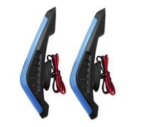 Ailes de Moto,Ailes latérales de Moto,2X aileron aérodynamique avec LED - Décoration d'autocollant adhésif, Autocollant d'aile Dynamique pour Motos de vélos électriques