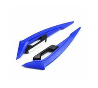 Ailes De Moto Becquet Latéral Avant Ensemble D'ailes Aérodynamiques Autocollant Décoration D'aile Vent Fixe, 2 Pièces Spoilers Motos(Blue)
