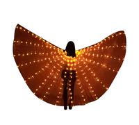 Ailes de papillon à LED | Ailes de danse du ventre avec ken pour adultes,Ailes de danse du ventre Glow Cape Rainbow Wings Costume avec télescopique