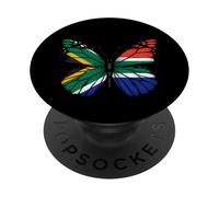 Ailes de Papillon Drapeau Afrique du Sud PopSockets PopGrip Adhésif