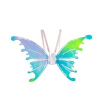 Ailes de papillon électriques avec lumières LED, ailes arc-en-ciel lumineuses pour filles et femmes, costume de jeu de rôle pour fête, Noël multicolore