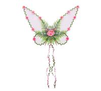 Ailes de papillon - Tissu en mousseline de soie - Coupe élastique - Ailes de couleur pastel avec vignes pour les tout-petits - Vêtements magiques - Ailes lumineuses - Parfait pour les concerts de