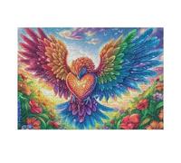 Ailes de phénix colorées Coucher de Soleil 300 Pièces Puzzle Collectionneur en Carton Rigide sans Déformation Très Difficile Motif Complexe Décoration Murale Qualité Premium 300 PCS