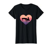 Ailes de pianiste Classique en Forme de cœur T-Shirt Graphique avec Valeur, Femme, Noir, S