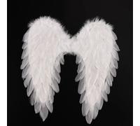 Ailes de plumes d'ange noires et blanches, accessoires de fête de vacances, aménagement de scène, défilé d'aile de démon diable, spectacle d'anniversaire, Bar, décoration de maison Halloween blanc