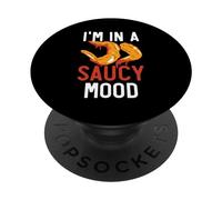Ailes de Poulet Buffalo Wings Foodie American Food Lover PopSockets PopGrip Adhésif