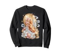 Ailes de Poulet Coquette Catholique Sacrée Vintage Kitsch Floral Sweatshirt