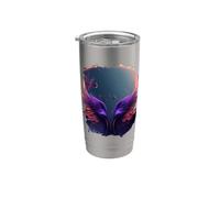 Ailes de renaissance du phénix enflammé Gobelet isotherme en acier inoxydable double paroi