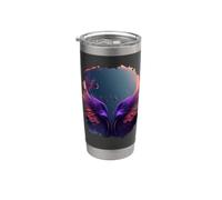Ailes de renaissance du phénix enflammé Gobelet isotherme en acier inoxydable double paroi