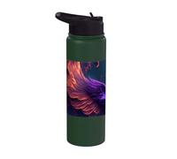 Ailes de renaissance du phénix enflammé Stainless Steel Insulated Water Bottle