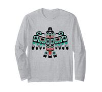 Ailes d'oiseaux amérindiens - Design Pacifique Nord-Ouest Manche Longue