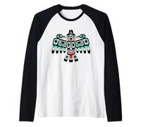 Ailes d'oiseaux amérindiens - Design Pacifique Nord-Ouest Manche Raglan