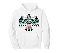 Ailes d'oiseaux amérindiens - Design Pacifique Nord-Ouest Sweat à Capuche