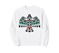 Ailes d'oiseaux amérindiens - Design Pacifique Nord-Ouest Sweatshirt