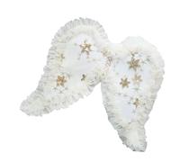 Ailes en dentelle pour enfants avec paillettes et étoiles pour photographie, accessoire de costume, spectacles, fête, déguisement, ailes d'ange en dentelle avec paillettes et étoile