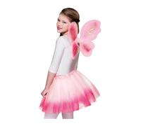 Ailes et tutu rose pastel papillon fille