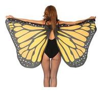 ailes grand papillon monarque polyester 170x80cm - guirca 17575 Orange G