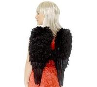 Ailes noires à plumes adulte Taille Unique noires G