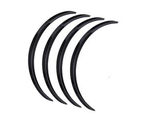 Ailes Pare-Boue Voiture Pour A3 A4 A5 A6 A8 Roue Voiture Sourcil Arc Garde-boue Évasés Couverture Avec Autocollants 73cm/29''(Glossy Black)