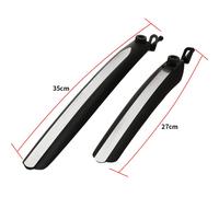 Ailes Réfléchissantes De Vélo De Montagne, 2 Pièces, Kit De Garde-Boue Avant Et Arrière, Ailes Universelles De Vélo De Montagne, Accessoire