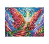 Ailes Rouges escalier du Ciel 500 Pieces Casse-tête Expert Confirmé en Carton Haute Densité Épais Très Difficile Anti-Stress Loisir Créatif Cadeau Fête des Pères Premium 500 PCS