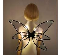 Ailes Transparentes étincelantes, Ailes à Del Lumineuses | Costume de Marraine de fée pour Halloween, Cosplay, fête de Vacances, Papillon pour