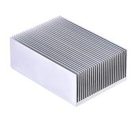 Ailette de refroidisseur de module de dissipateur thermique en aluminium pour dispositifs à semi conducteurs à transistors à amplificateur à LED haute puissance avec 23 ailettes 100 mm (L) x 69 mm (L)