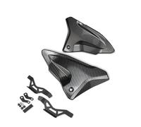 Ailette De Spoiler De Moto pour MT-09 MT09 MT 09 2024- Panneaux Remplissage Arrière Moto Protection Panneau Latéral Cadre Plaque Décorative Moto Aileron Avant(Carbon Fiber Texture)