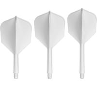 Ailettes courtes Air White No6,3 ailettes en plastique